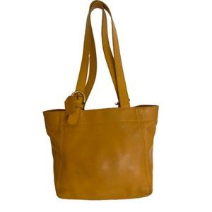Vintage Coach Yellow Soho Buckle Bag Tote 4157